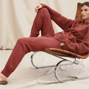 H&M Cashmere Blend Joggers Red